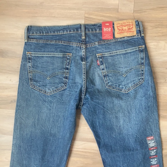 Relist 5/10❌ NWT Levi’s 502 regular taper with 2 way stretch jean size 34 x 30 - Picture 13 of 17